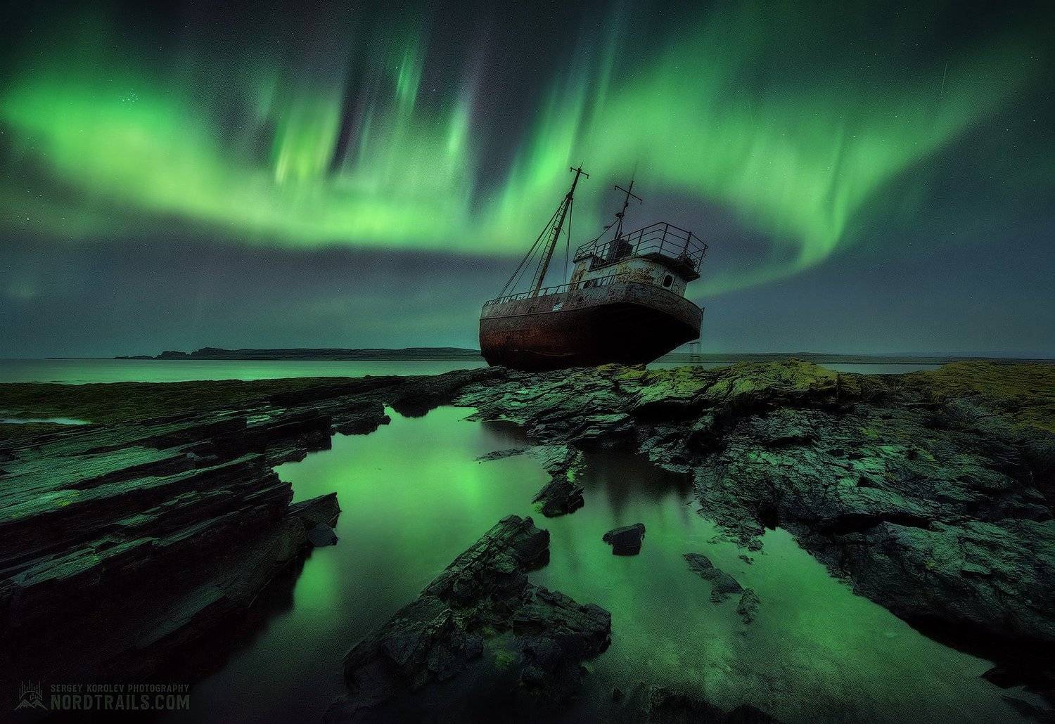 кольский, кольский полуостров, рыбачий, рыбачий полуостров, северное сияние, полярное сияние, север, Сергей Королев