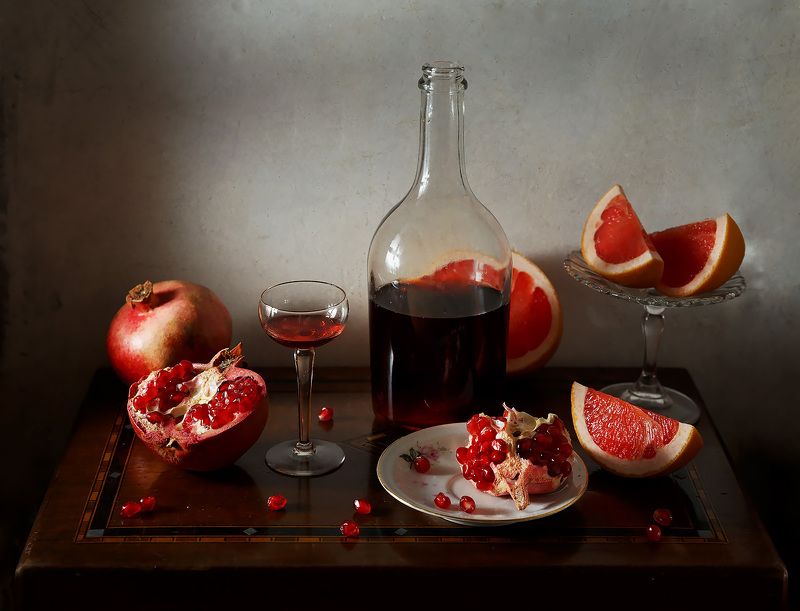 С гранатами и грейпфруктом фото превью