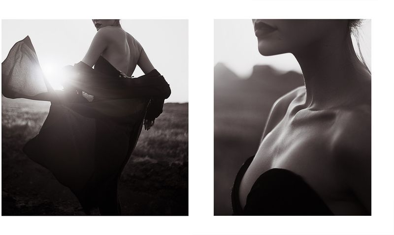 девушка, ветер, ткань, портрет Маша фото превью