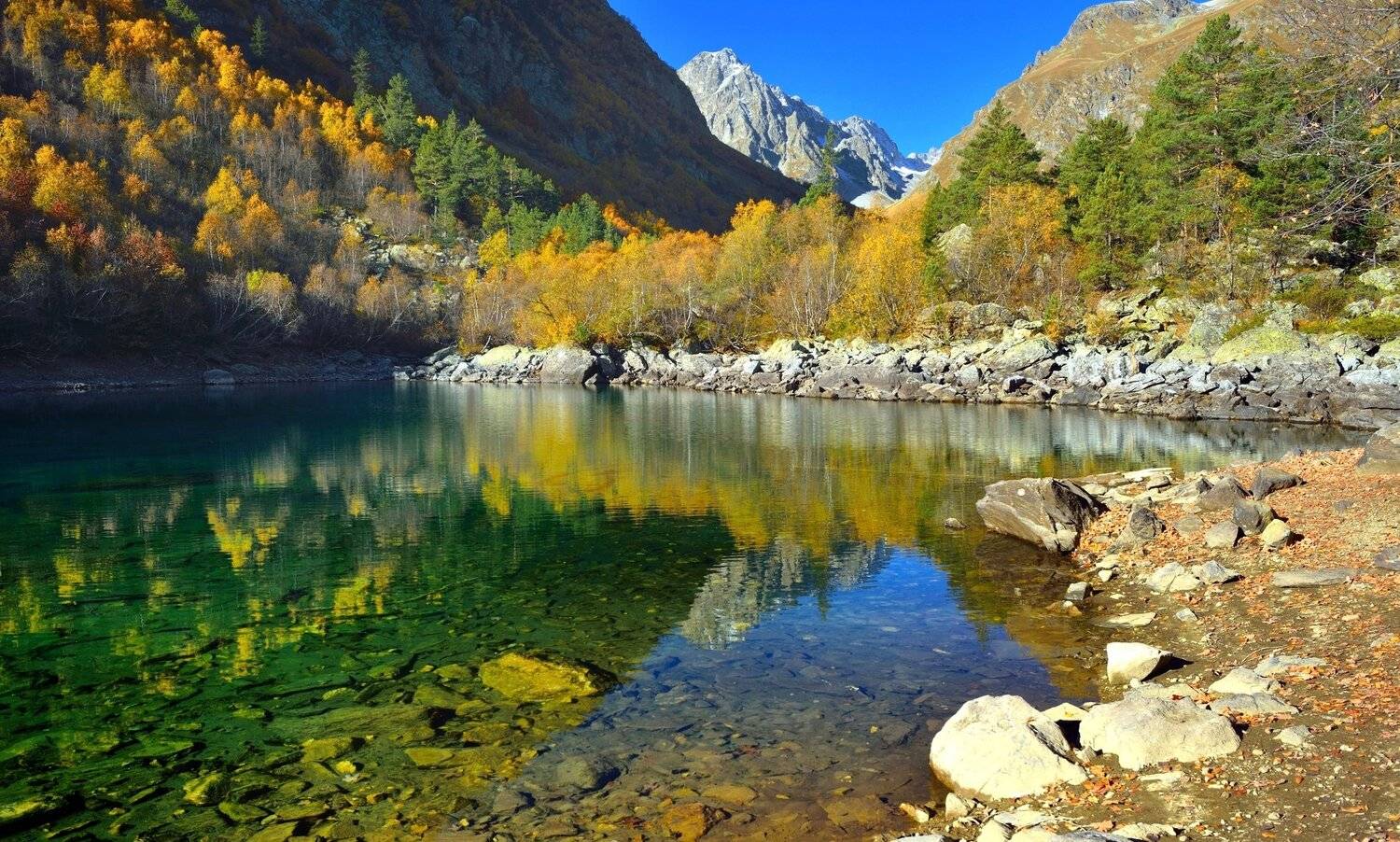 горы осень озеро, Александр Жарников