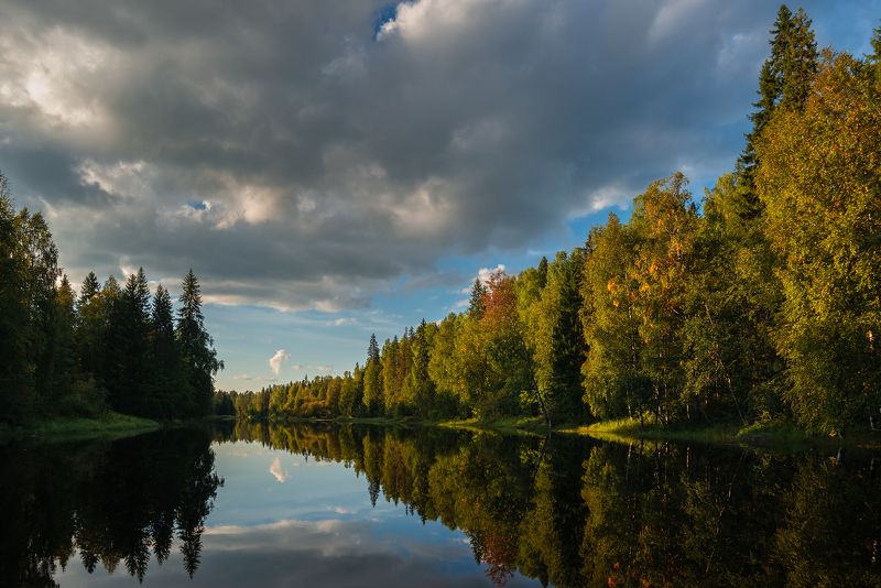 великий двор,вологодчина,кема,север,лето, Тихий вечер. фото превью