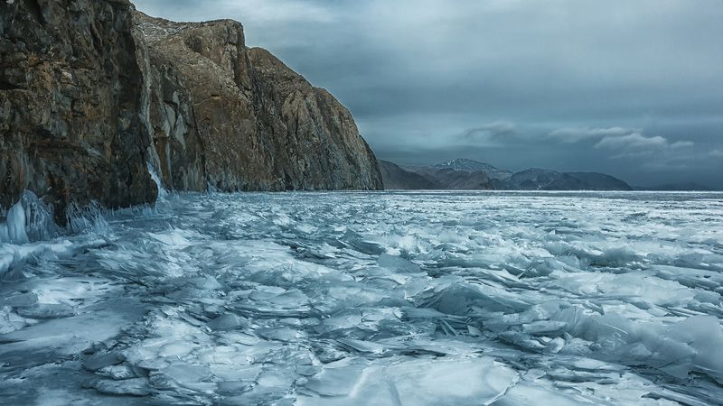 Торосы на Байкале фото превью