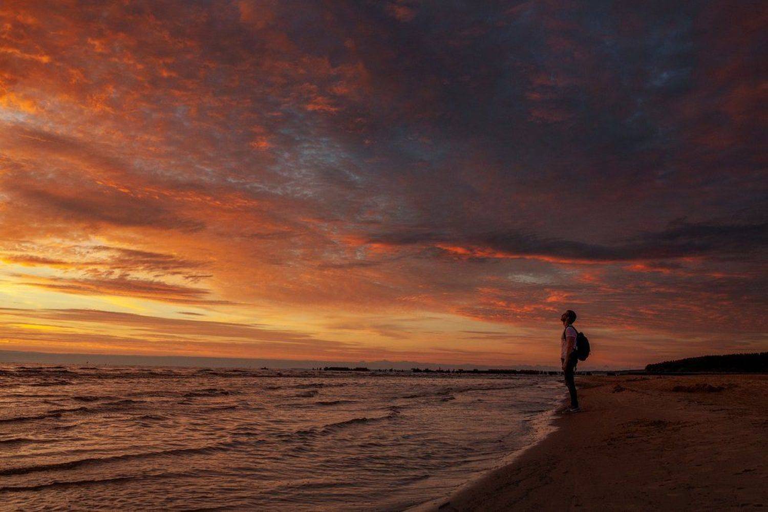 landscape, sunset, sky, nature, Aleksandr Kljuchenkow