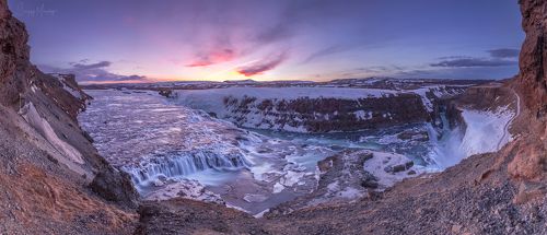 One morning around Gullfoss. Iceland.