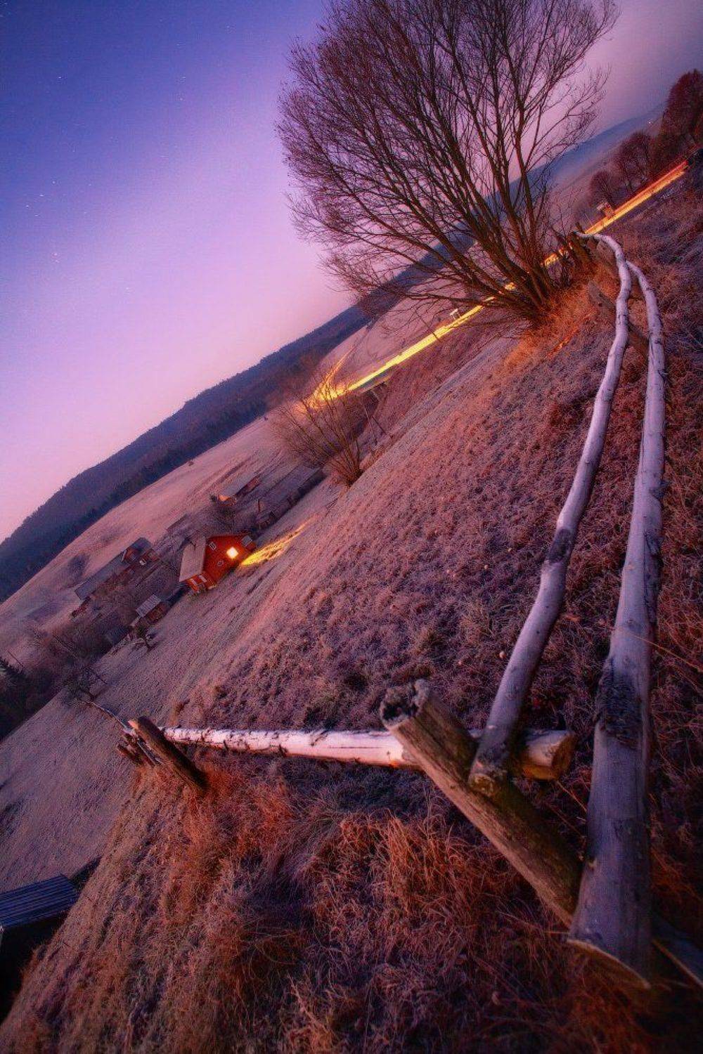 карпаты, осень, дорога, ночь, Андрей Радюк