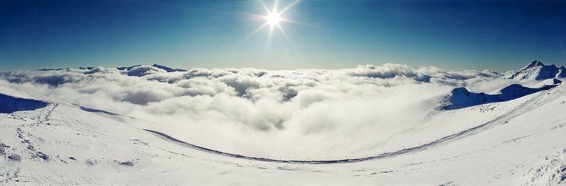 горы, тучи, небо без названия фото превью