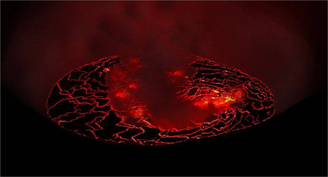 вулкан, nyiragongo, конго,, Sergey Volkov