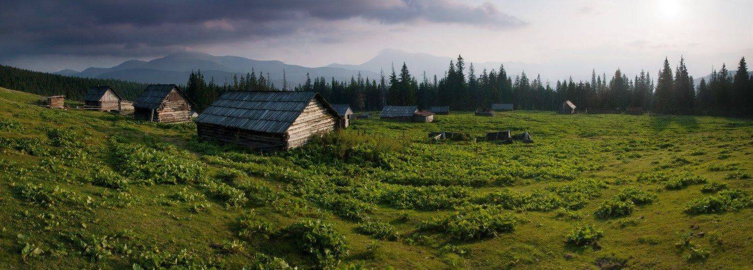 карпаты, природа, пейзаж, вечер, кукул, панорама, Piligrim