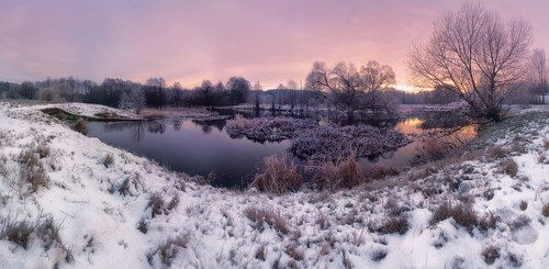 Зимним утром на Свислочи