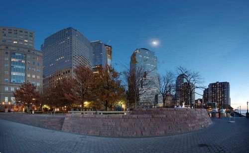 район в NY.  Финансовый центр