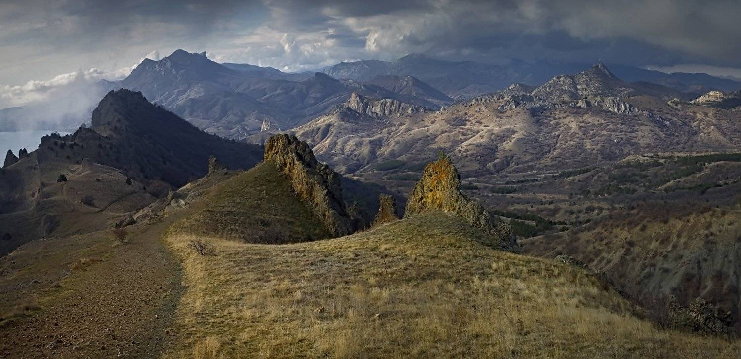 крым, горы, небо, облака, пейзаж, природа, карадаг,, Сергей Шульга