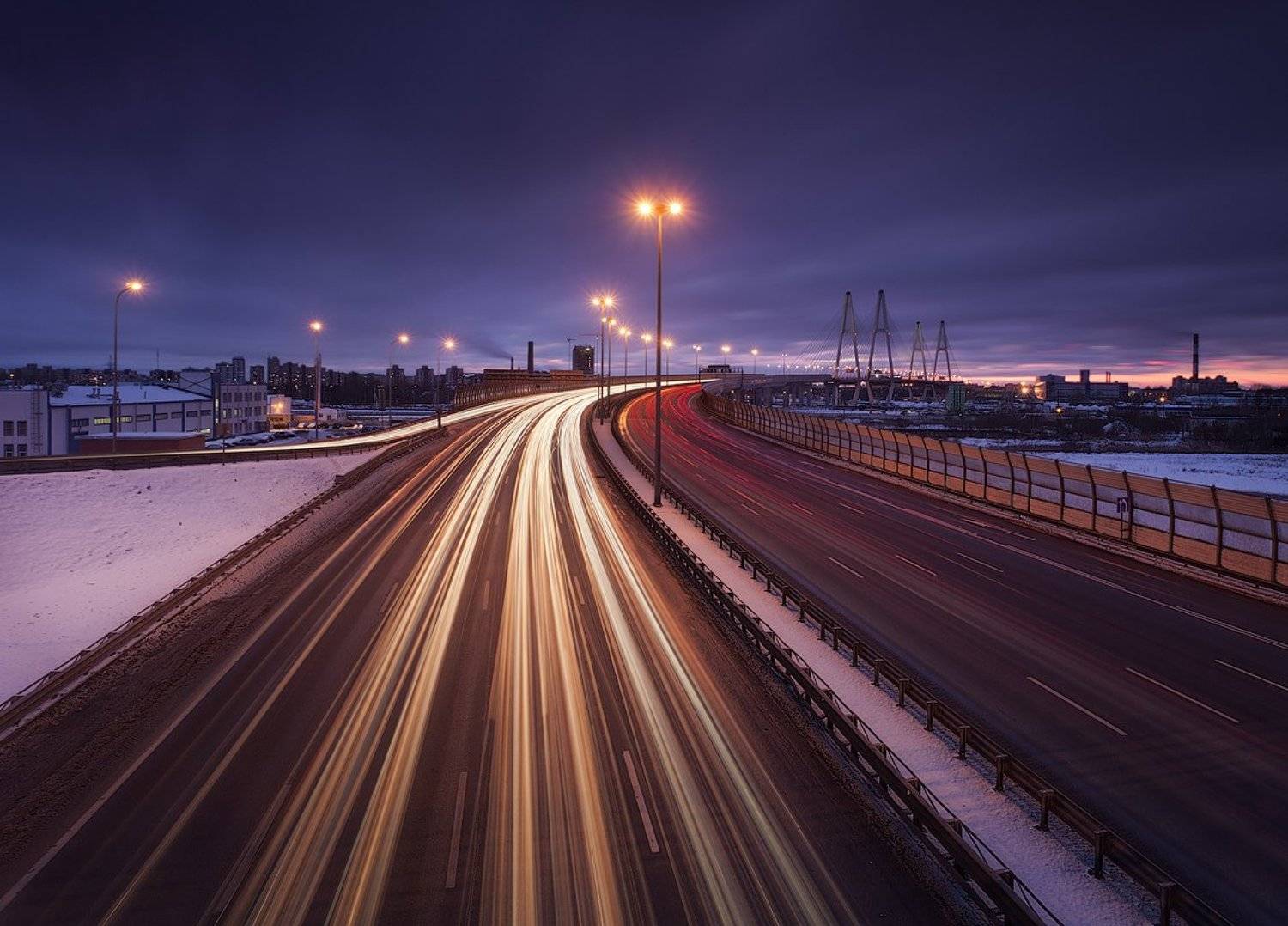 санкт-петербург, кад, кольцевая, авто, дорога, а118, вантовый, большой, обуховский, мост, EGRA : ЕГРА
