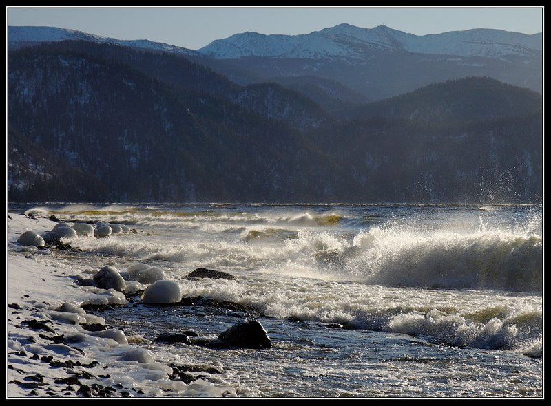телецкое, озеро Телецкий шторм фото превью