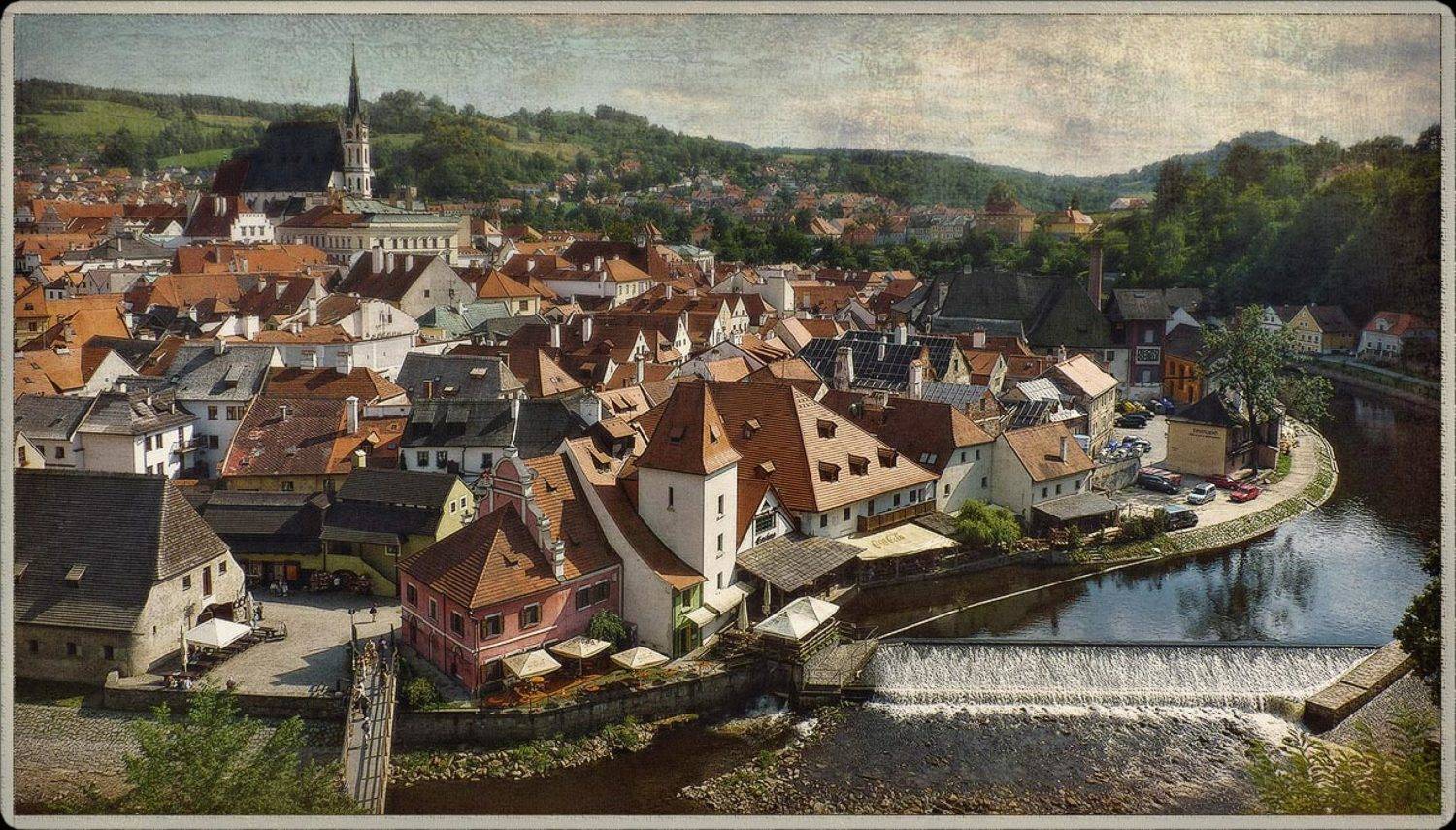 город, чехия, чешский, крумлов, Ольга Хлуднева