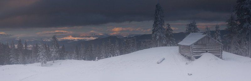 украина, карпаты, поход. новый год Игра света и снега фото превью