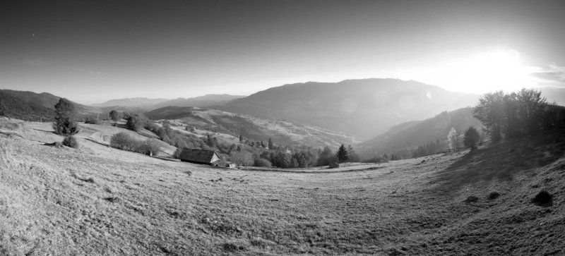 карпаты, осень ...Карпаты в ч-б... фото превью