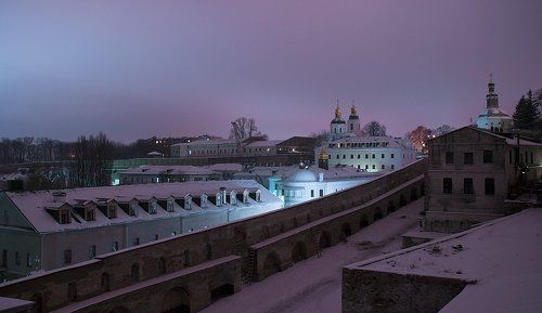 Лавра...Первый снег...
