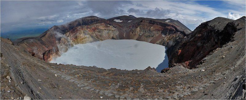 камчатка, вулкан, малый, семячик Жерло вулкана Семячик фото превью