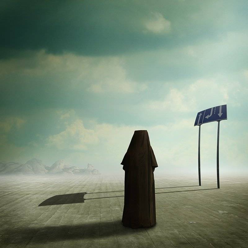 monk, surrealism,, Vladimir Laur