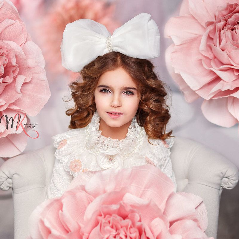 портрет, девочка, куколка, студия, цвет, романтика, детский, дети, мода, стиль, арт, художественный Куколка фото превью