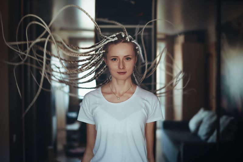 портрет, d750, девушка, дреды Таня фото превью