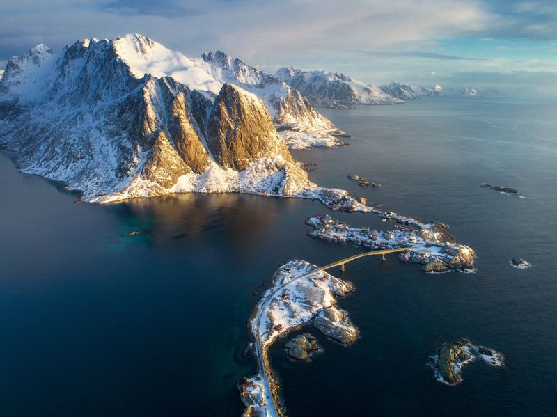 lofoten, norway The perfect morning фото превью