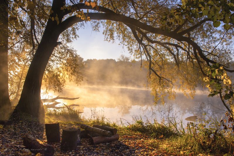 Дыхание холодного осеннего утра фото превью