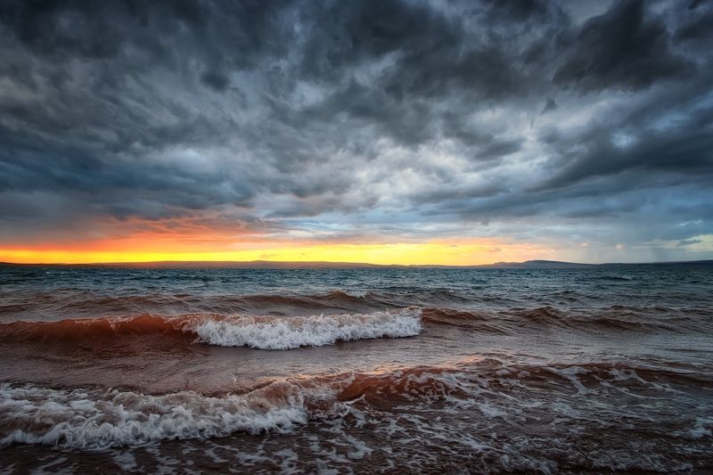 хакасия Закат на оз.Беле / Хакасия фото превью