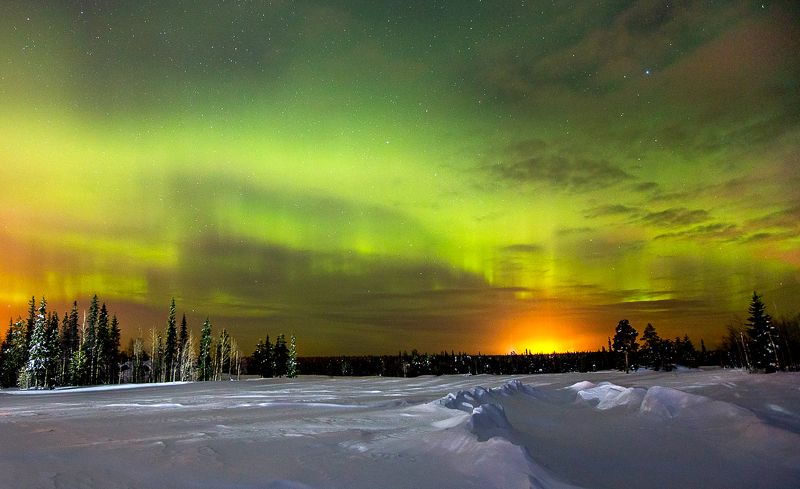 северное сияние,полярное сияние,сс,коми,природа,север,northern lights, polar lights, ss, komi, nature, north Первый день весны фото превью