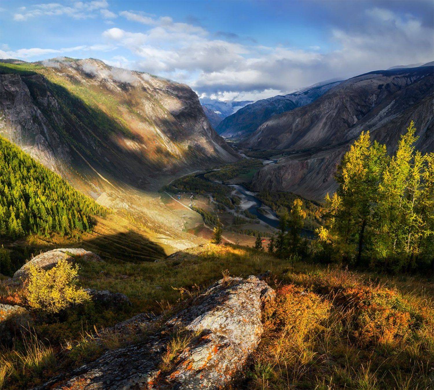 природа, пейзаж, горы, алтай, горный алтай, сибирь, чулышман, осень, дикая природа,, Альберт Беляев