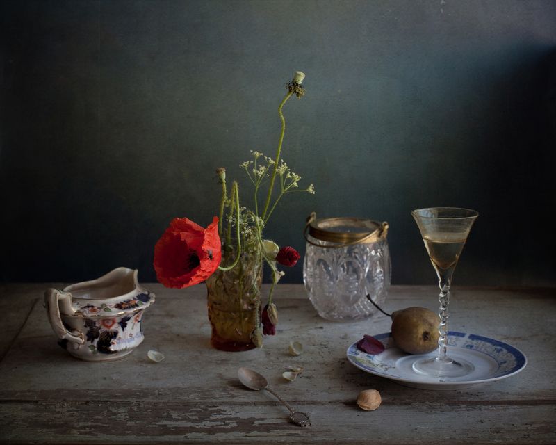 лето, натюрморт, марина марианна, марина-марианна, настроение, поэзия, муха, гостья, мак мак и муха фото превью