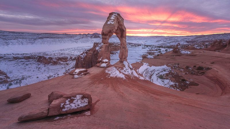 USA, Utah Delicate sunset фото превью