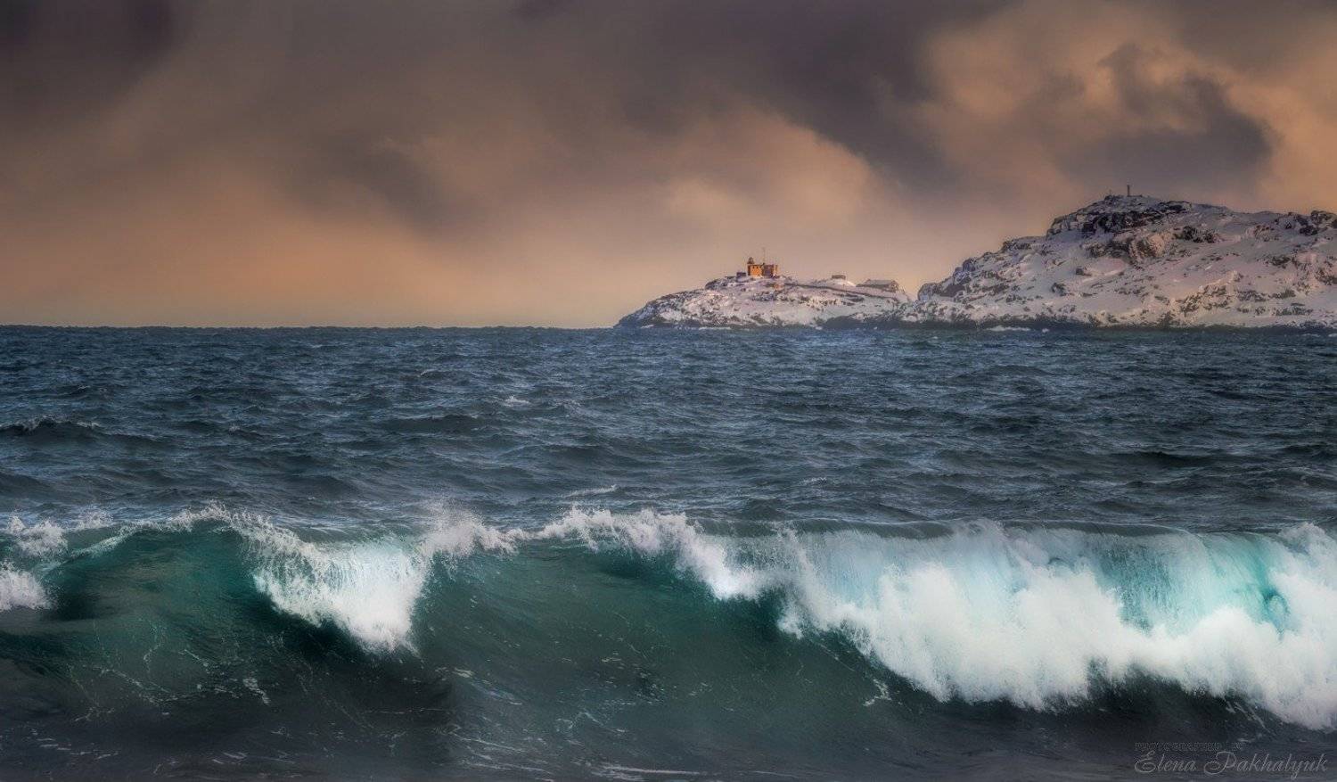 териберка,россия,кольский,пейзаж,фототур,закат,зима,солнце,облака,розовый,природа,море,океан,побережье,шторм, Elena Pakhalyuk