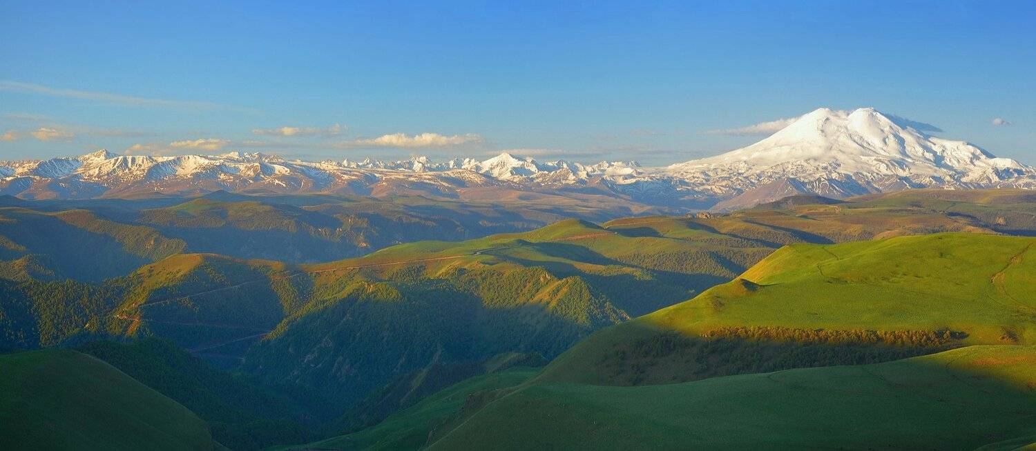 горы лето утро эльбрус, Александр Жарников