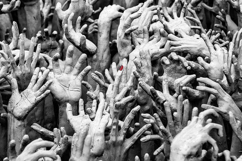 simone zeffiro thailand fineart art photography red nail finger blackandwhite Red Nail фото превью