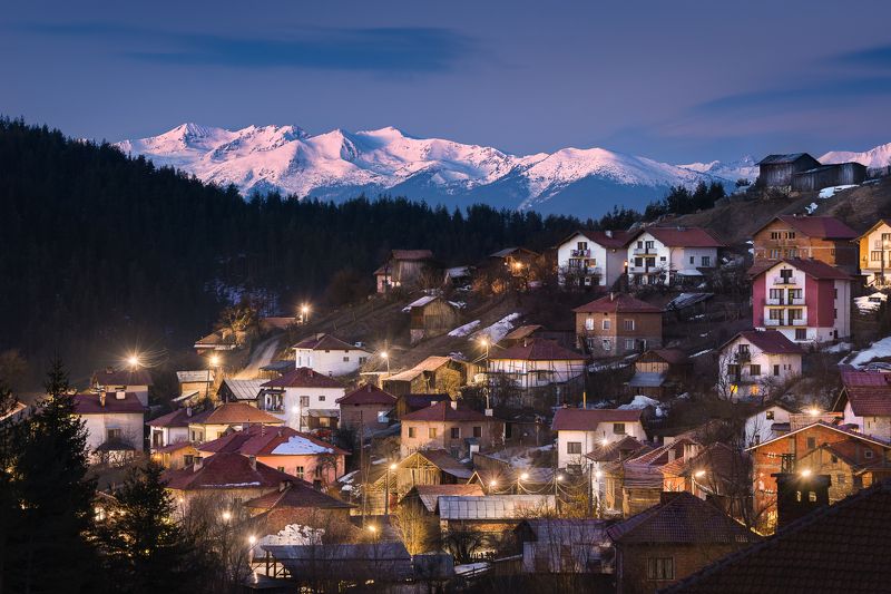 rhodope mountain, blue hour, bulgaria, pirin When the roosters sing фото превью
