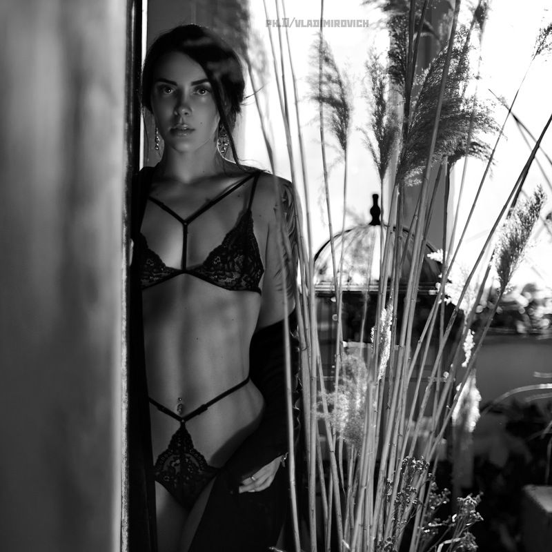 девушка, белье, портрет, girl, lingerie, portrait, fujifilm, zenitar, nude Карина фото превью