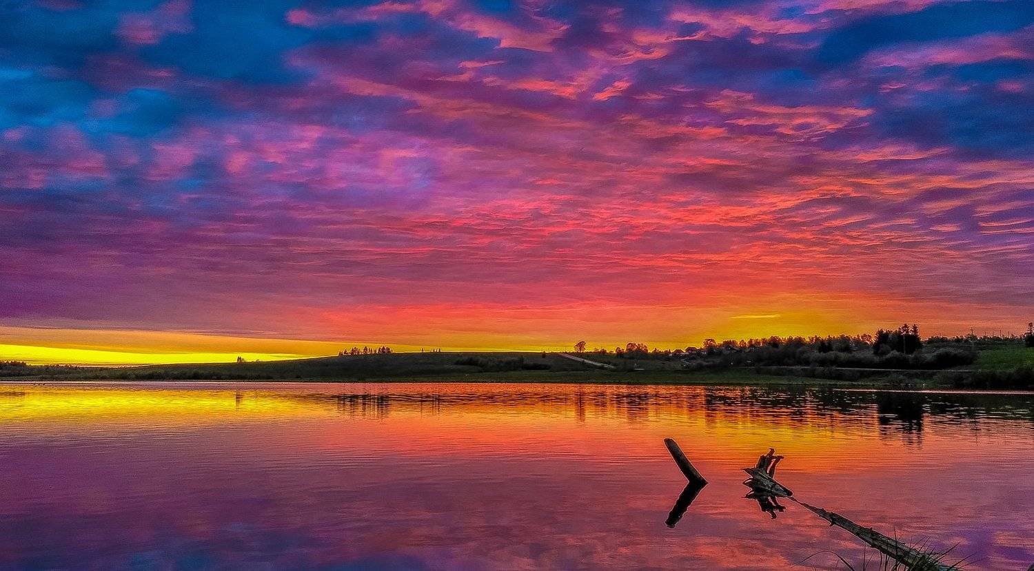удмуртия,закат,кезский район,лето,отражение,пруд, АНДРЕЙ LOZHKIN
