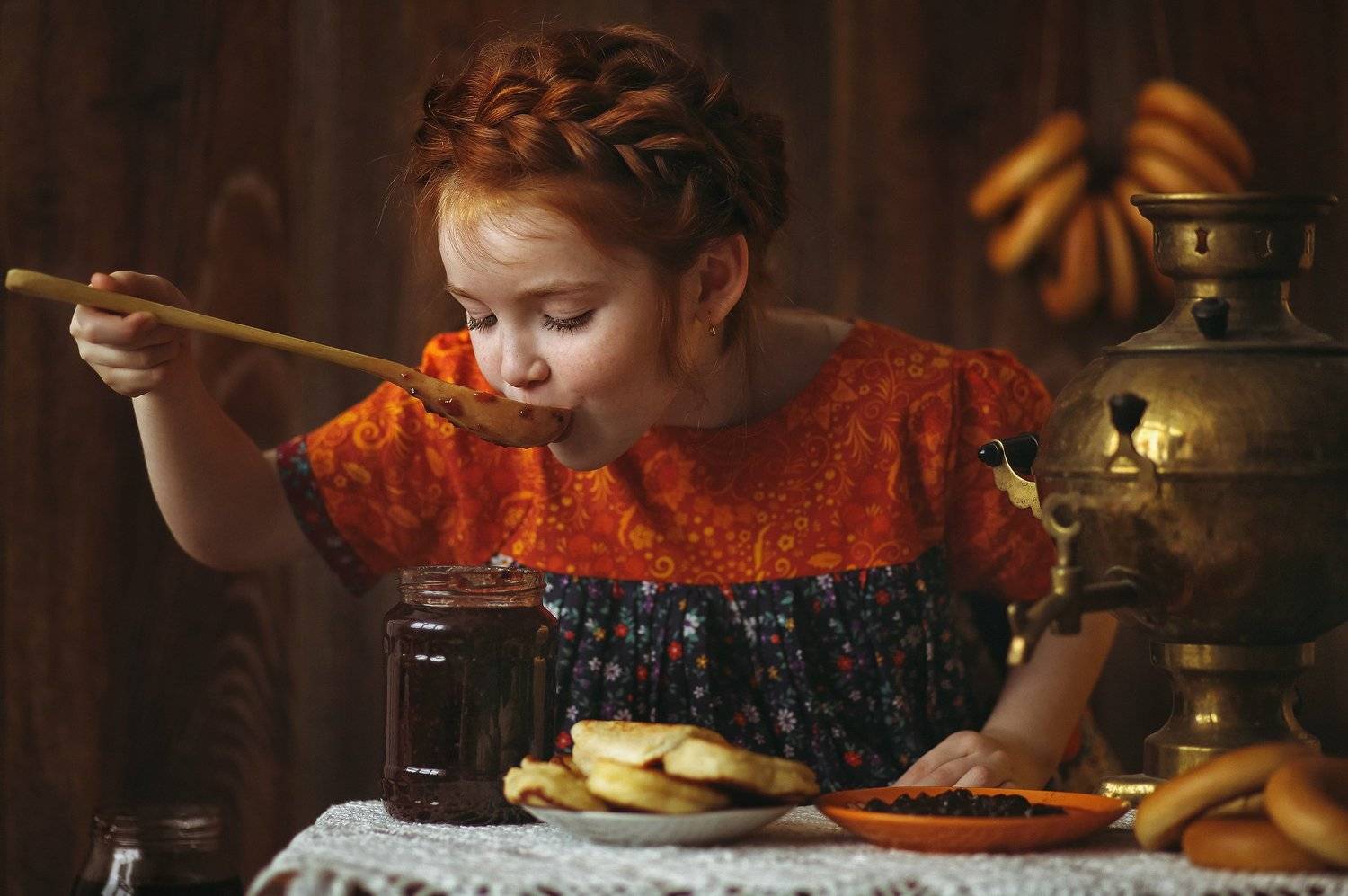 масленица варенье девочка, Валерия Касперова