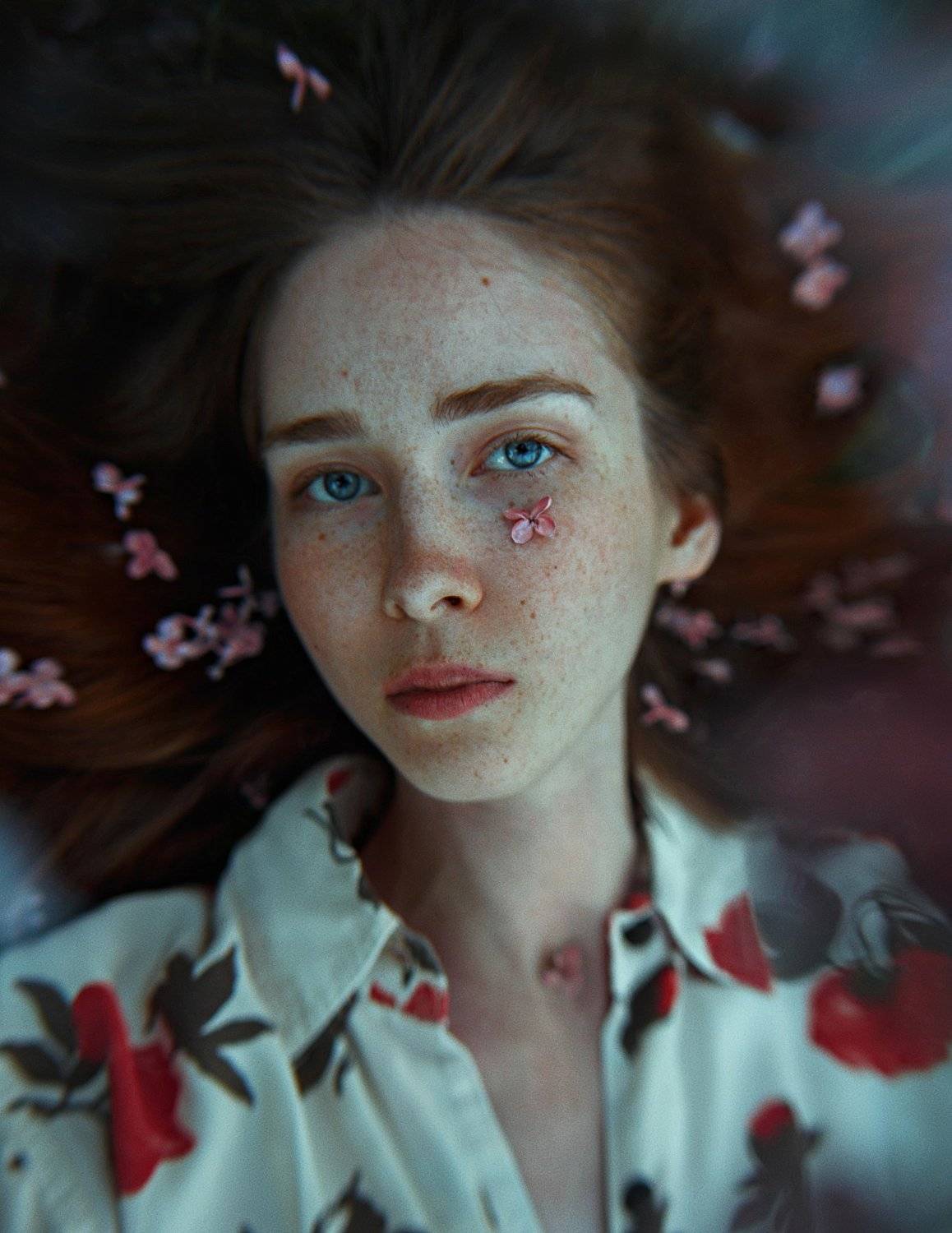 portrait, портрет, girl, redhair, portraiture, outdoor, девушка, молодость, май, весна, spring, lilac, retouch, ретушь, цвет, сирень, Павел Фишар