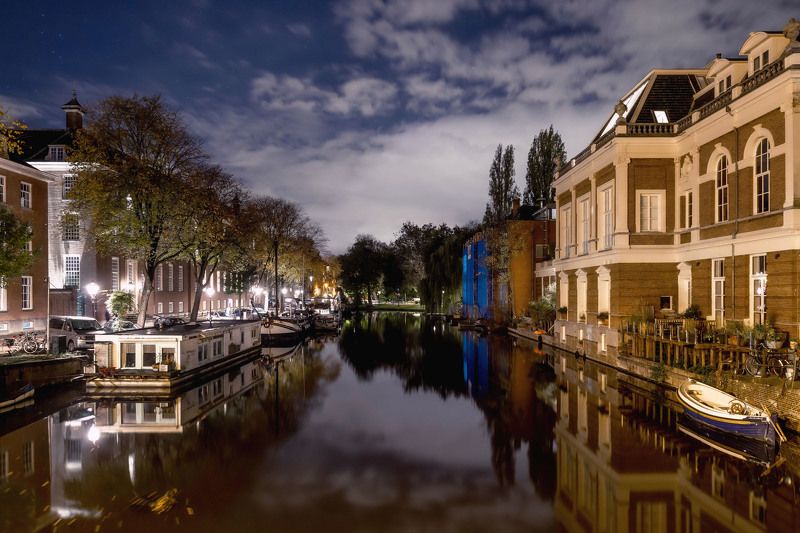 city amsterdam netherland night город амстердам ночь архитектура путешествие travel Night Amsterdam. фото превью