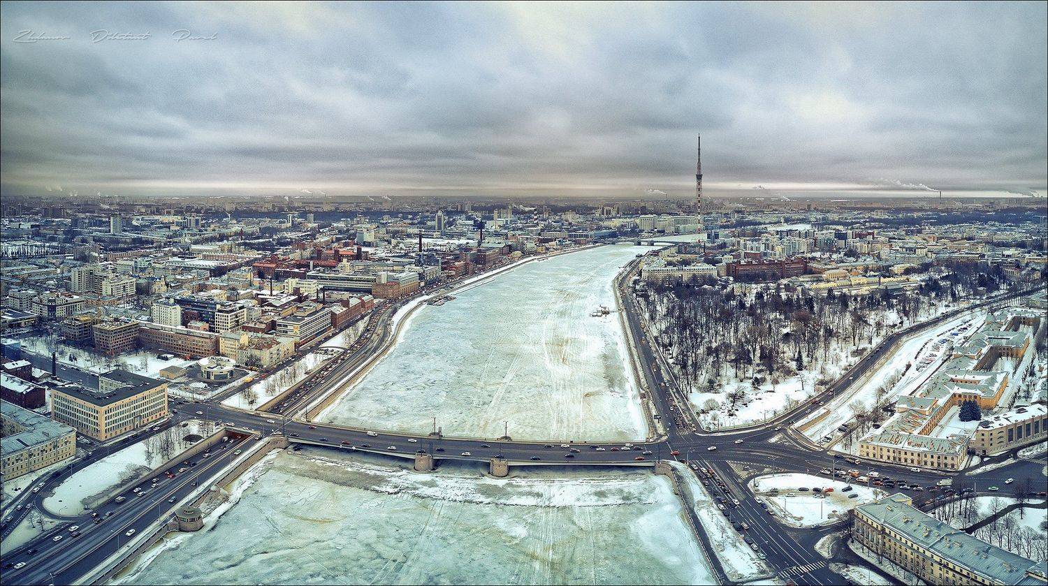 санкт-петербург_нева_зима _гренадёрский мост_набережные_петроградская сторона, Павел Жданов