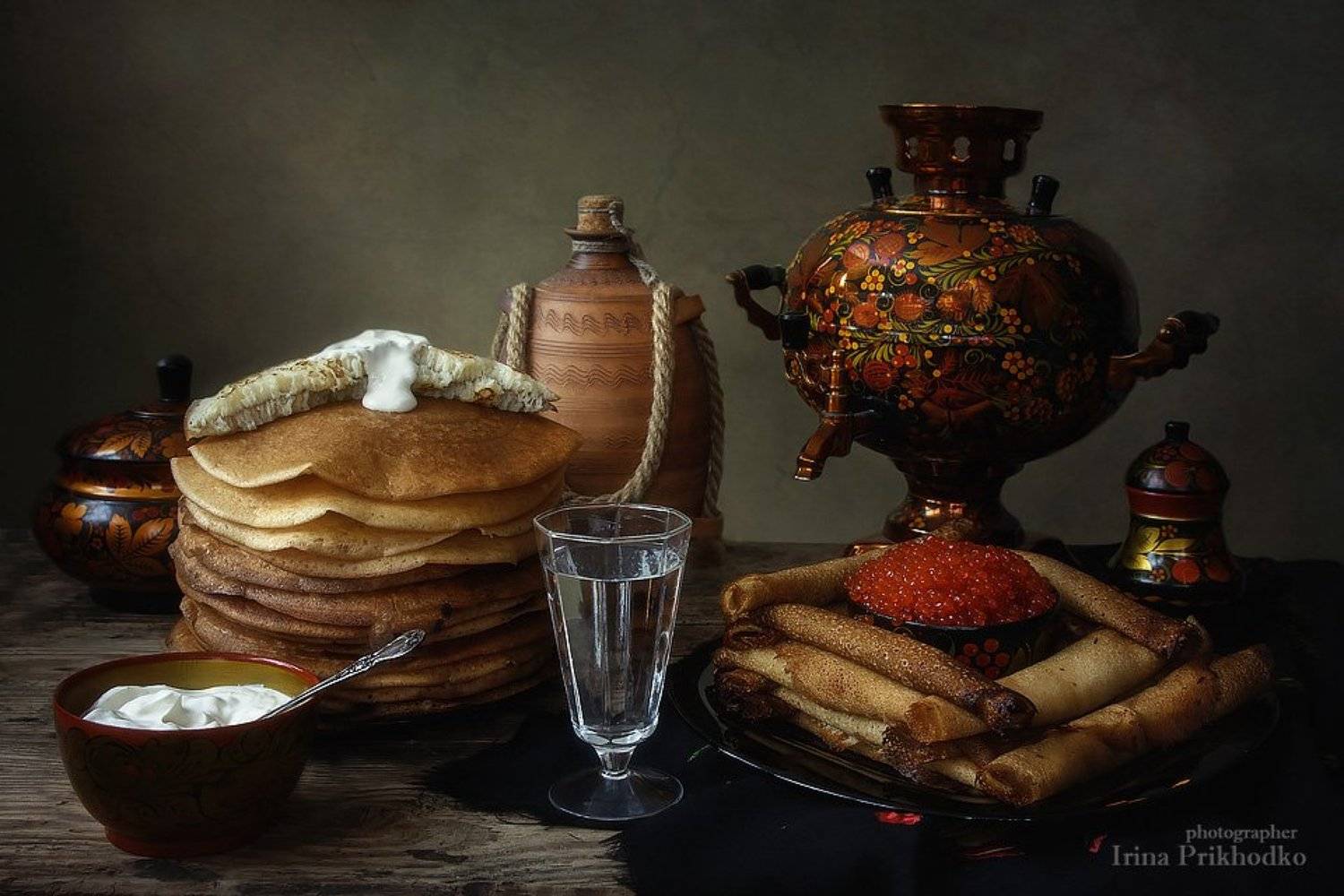 натюрморт, Масленица, фуд фото, блины, самовар, Ирина Приходько