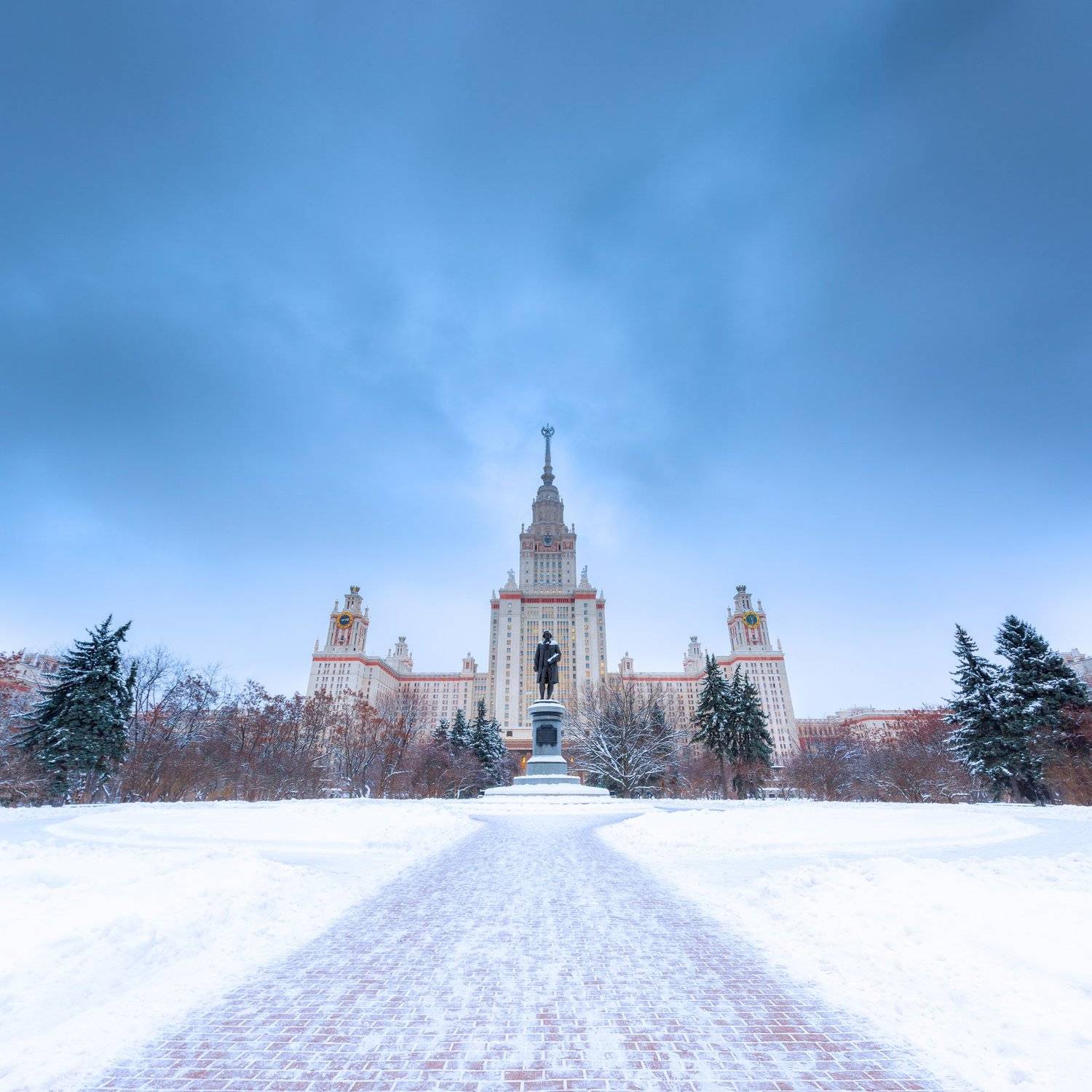 МГУ, Москва, зима, Россия, Малов Кирилл