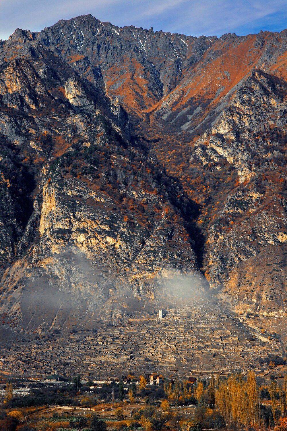 горы,осень,природа,аул,башня,, Marat Magov