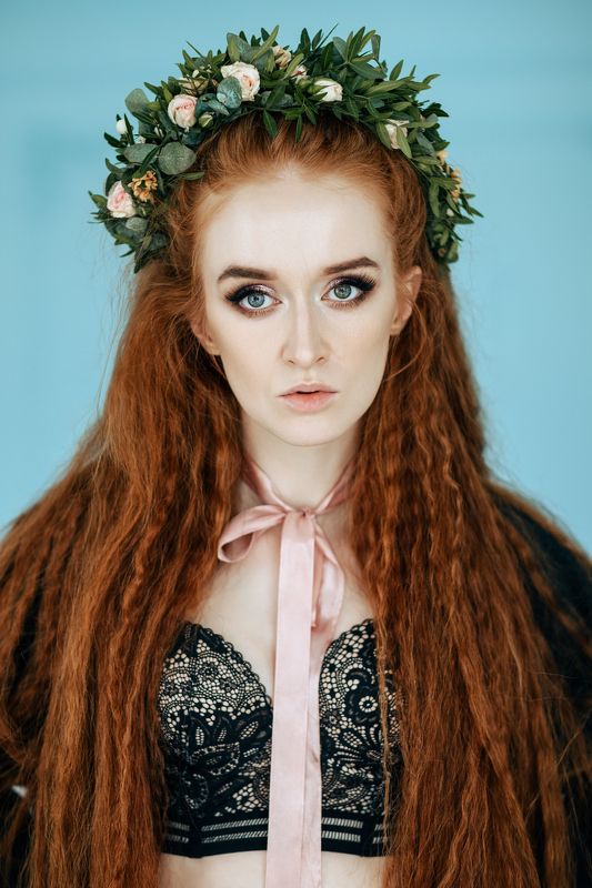 girl, portrait, redhead, redhair, longhair, spring, fujifilmru, fujifilm, xtrance, mirrorless, face, eyes, spring Anna  фото превью