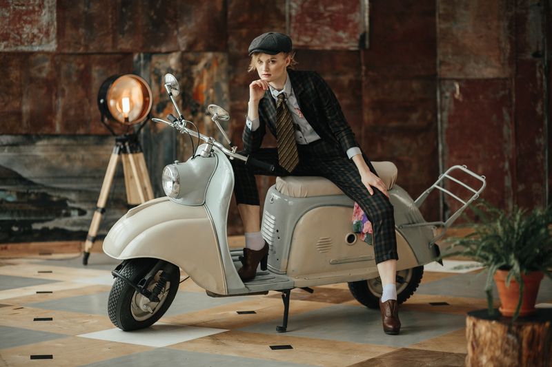 девушка, vogue,  fashion, портрет, студия, дневной свет Марина фото превью