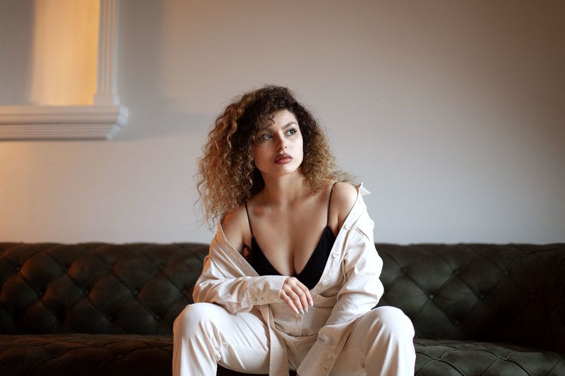 portrait, beautiful, sexy, model, istanbul, turkey, mood, hair, natural Esra фото превью