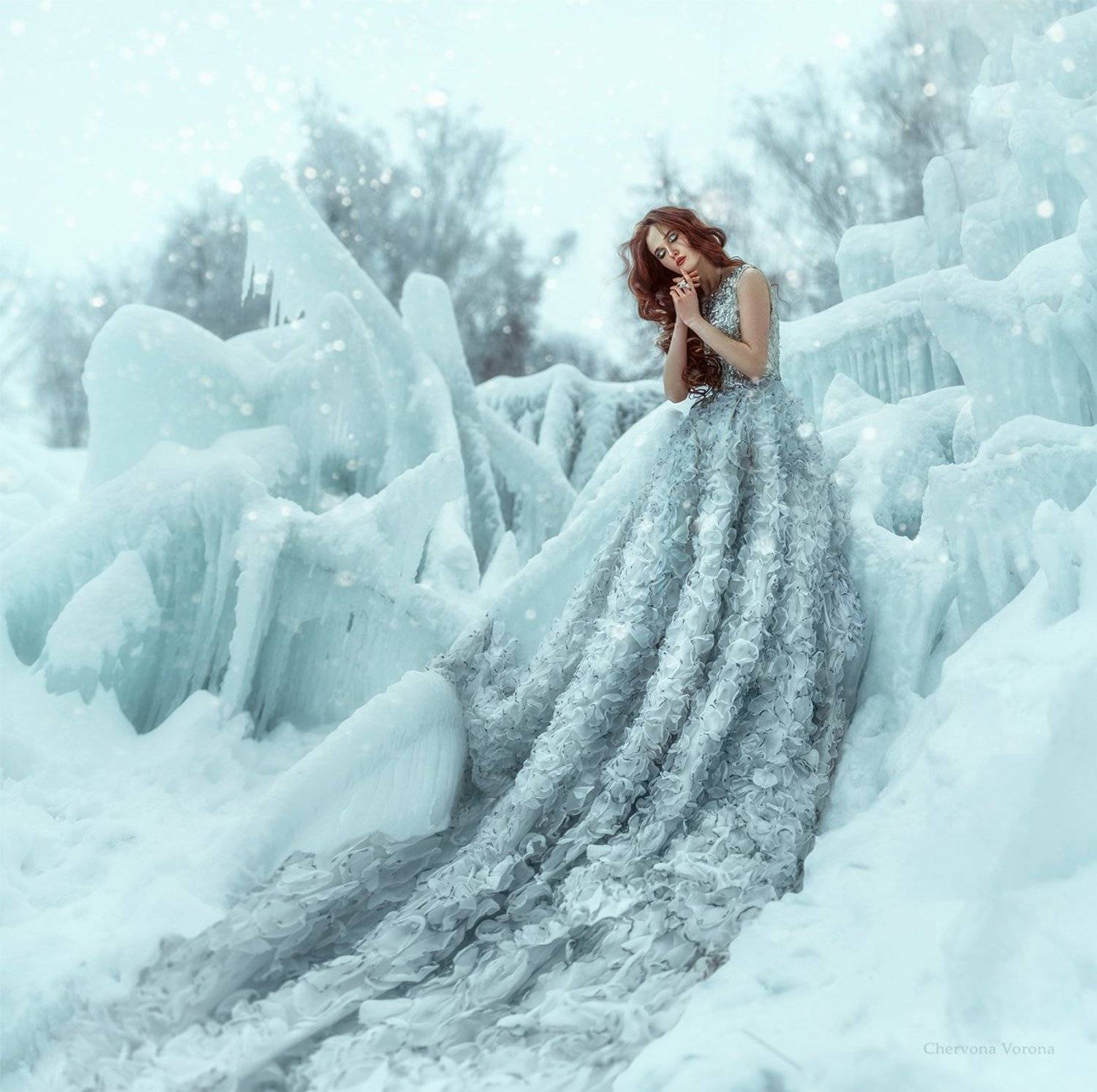 зима, сказка, файнарт, Дарья Яковенко