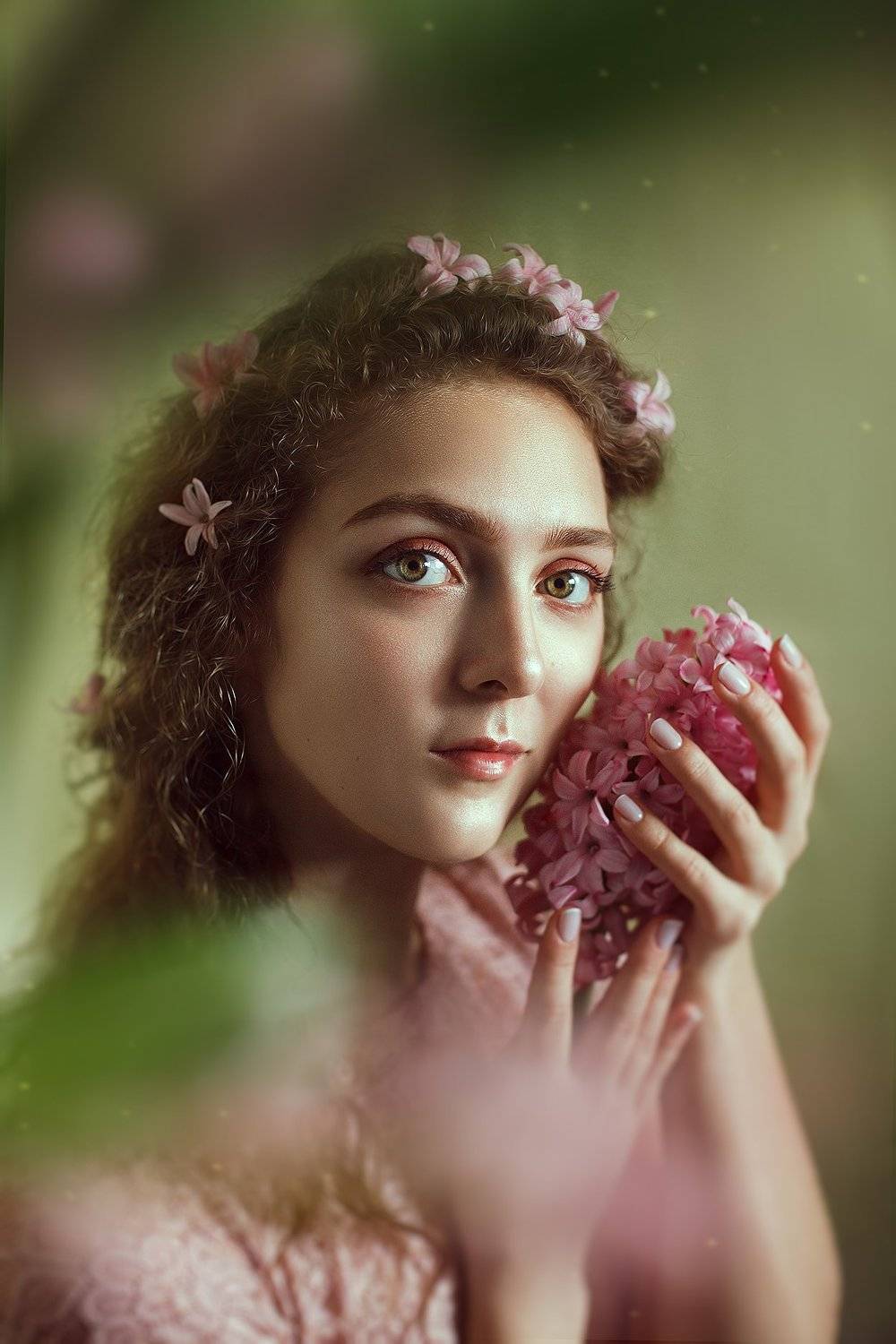 ретушь, retouch, зеленый, green, portrait, портрет, girl, девушка, весна, spring, Анастасия Кисляк